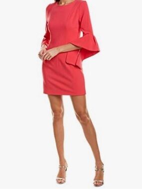BLACK HALO LORIE MINI COCKTAIL PINK DRESS SIZE 6